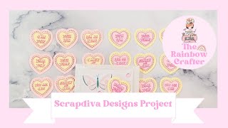 Scrapdiva Designs Postage Stamp amp Die ScrapDiva29 [upl. by Atnek]