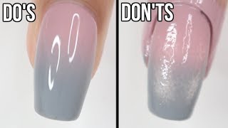 DOs amp DONTs Ombré Nails  how to do ombré nails with regular polish [upl. by Acceb]