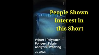 Polyester pongee fabric construction analysis Textile weaving [upl. by Beverle]