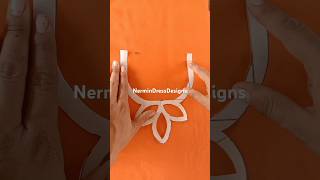 leaf shape neck design with fabricshorts viral [upl. by Urquhart]