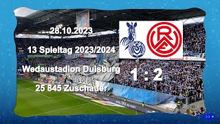 Stimmungsvideo MSV Duisburg  Rot Weiss Essen 12 Alle Tore [upl. by Kcered]