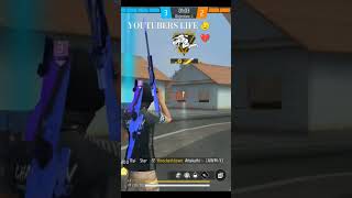 YOUTUBERS LIFE SO DEFICALT 💔😓 freefire shorts trinding [upl. by Nyltyak]