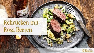 Bitburger grillt mit Manuel Weyer Rehrücken mit Spitzkohl [upl. by Allimrac]