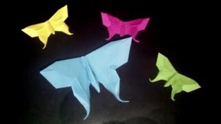 Origami Butterfly Papierschmetterling  Faltanleitung HD [upl. by Hill444]