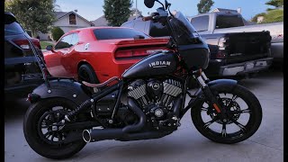 Indian Chief With a Freedom Performance 2 into 1 Exhaust [upl. by Blood]