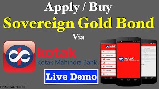 How to apply for Sovereign Gold Bond online Kotak Bank  Buy SGB online via Kotak Bank sgb kotak [upl. by Manning668]