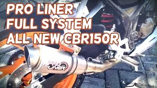 Review Pro Liner full system CBR150R facelift [upl. by Warenne]