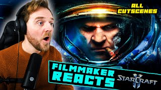 FILMMAKER REACTS STARCRAFT 2  ALL quotWings Of Libertyquot CUTSCENES [upl. by Gensmer650]