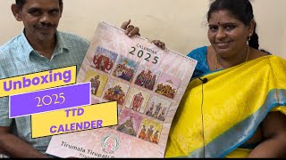 Unboxing 2025 TTD Calendar in tamil [upl. by Sirromal]