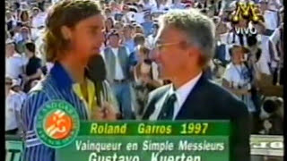 Tênis  Final Roland Garros  Guga Campeão  1997 [upl. by Chilton]