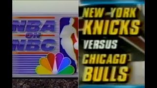 NBA on NBC Intro  Bulls vs Knicks  19929394 Playoffs [upl. by Leemaj]