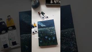 artoftheday art calmdawn gouachepainting starrynightpainting drawing artandcraft [upl. by Eusassilem]