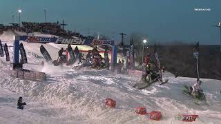 Snocross Round 14 Pro Highlights  Duluth MN Race 1 of 3 [upl. by Nyltiak604]