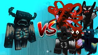 WARDEN VS WARDEN FAMILY IN MINECRAFT 😱🥵 [upl. by Nifled]