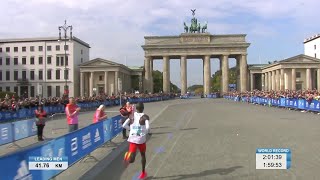 Eliud Kipchoge Marathon World Record 2022  Finish of the BMW BERLIN MARATHON [upl. by Pickar]