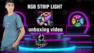 shorts foryou  RGB STRIP LIGHT unboxing videoRGBLEDLightReview 16ColorsLEDStrip [upl. by Ely]