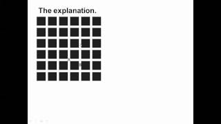 Processing Visual Stimuli Hermann Grid Contra lateral processing IB Biology [upl. by Ardied]