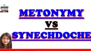 LITERARY DEVICE Part 6 Metonymy vs Synecdoche  explained with notes and examples [upl. by Ahsaet]