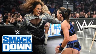 Nia Jax annihilates Michin SmackDown highlights July 12 2024 [upl. by Steere39]