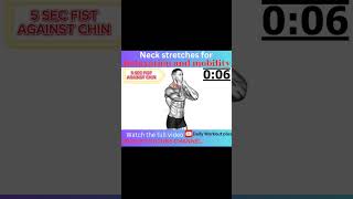 Neck stretches for relaxation no equipment workout dailyworkout [upl. by Tatianas382]