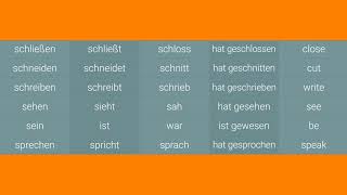 unregelmäßige verben\german irregular verbs\Գերմաներենի անկանոն բայերը [upl. by Eadie947]