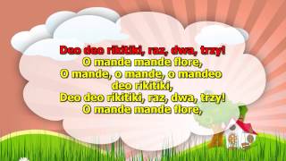 Karaoke dla dzieci  O mande mande flore  z wokalem [upl. by Tansy]