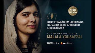 PUCRS Online apresenta Malala Yousafzai no curso gratuito e 100 online [upl. by Llenor]