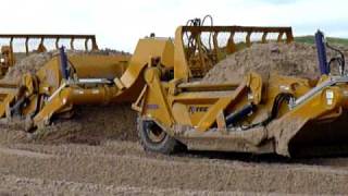 Challenger  Ktec 1233 scrapers Loading 2  Thedford NE project [upl. by Florie]