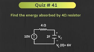 Transient Analysis RC Circuit Solved Problem  Network Analysis  Quiz  41 [upl. by Eicnarf]