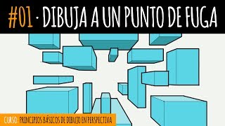 Dibuja a un punto de fuga Curso de dibujo [upl. by Nooj]