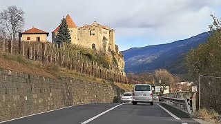 🇮🇹🚘 driving italy 4K 🏞️ Südtirol Sulden Vinschgau Meran HDR [upl. by Bar700]