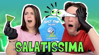 MANGIAMO LA PATATINA PIÙ SALATA AL MONDO  Salt Chip Challenge  Chris e Kikka [upl. by Hoehne]