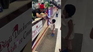 Turkey ice cream youtube cutebaby cute shorts stree2 [upl. by Tamarah142]