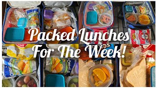 A Week Of Packed Lunches  Packed lunch Ideas  Healthy Snacks [upl. by Wyon]