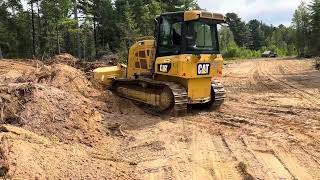 Cat d4 tractor dozer 14 year old daughters first day operating [upl. by Nuyh867]