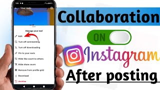 collaborate on instagram after posting  collaboration on instagram after posting [upl. by Ahsiuqet]