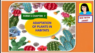 FORM 5 BIOLOGY KSSM CHAPTER 7 ADAPTATIONS OF PLANTS IN DIFFERENT HABITATS [upl. by Philipps]