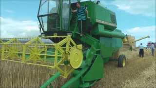 Vintage combine harvesters working [upl. by Bridie]