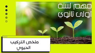 ملخص درس التركيب الحيوي لسنوات أولى ثانوي جذع مشترك [upl. by Anirdnajela]