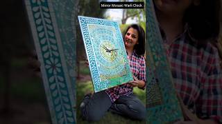 Mirror Mosaic tutorial  Mirror Mosaic art Learn Mosaic  Mirror Mosaic Clock  Learn Mosaic art [upl. by Laris421]