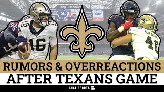 Saints Rumors amp OVERREACTIONS After Loss vs Texans On Ian Book Tre’Quan Smith amp Trevor Penning [upl. by Siddra]