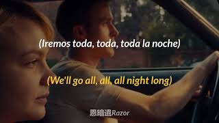 Kavinsky  Nightcall slowedreverb Letra en español DRIVE EDIT [upl. by Ydneh]