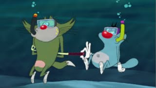 हिंदी Oggy and the Cockroaches 🌊💨 OGGY amp JACK UNDER WATER 🌊💨 Hindi Cartoons for Kids [upl. by Aihsaei]