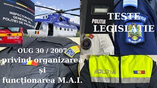 Teste admitere politie OG 30  2007 M A I [upl. by Enidanreb83]