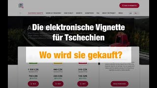 Wie kaufe ich die neue elektronische AutobahnVignette für Tschechien [upl. by Euqinom]