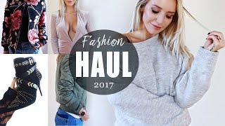 MEGA FASHION HAUL 2017  TRY ON HAUL [upl. by Yee276]