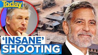 George Clooney weighs in on ‘insane’ Hollywood shooting  Today Show Australia [upl. by Magas]