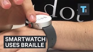 This smartwatch for the blind displays notifications in braille [upl. by Alael]