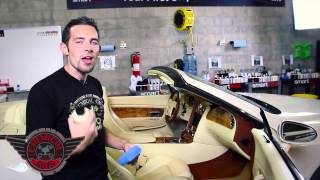 Vintage Leather Serum  Chemical Guys Detailing Leather Car Care Bentley Seats [upl. by Zobkiw]