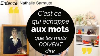 🎵 Enfance de Nathalie Sarraute  quotCest ce qui échappe aux mots que les mots doivent direquot [upl. by Olodort]